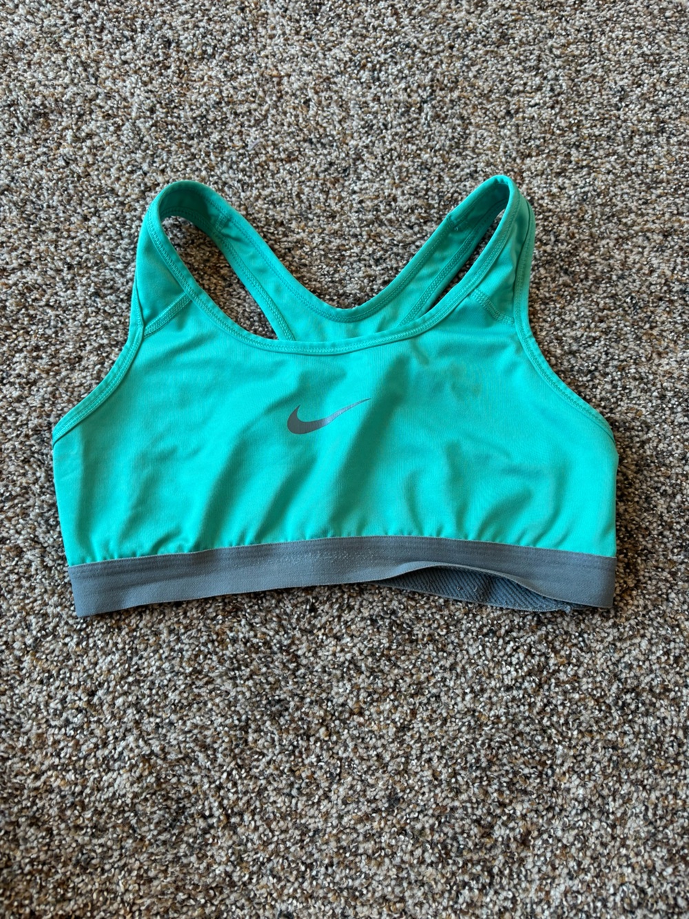 Nike Dri-FIT Teal Racerback Sports Bra Athletic Gym Workout Top small